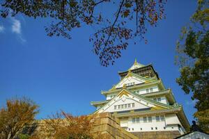 other scene of osaka castle one of most popular traveling destination in osaka japan photo