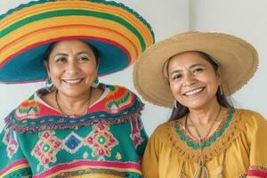 Portrait of happy stunning women at home photo