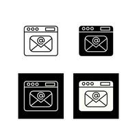 icono de vector de correo electrónico