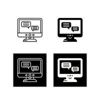 Chat Lcd Vector Icon