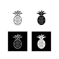 icono de vector de piña