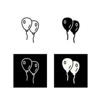 Balloons Vector Icon