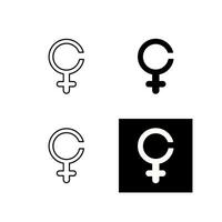 icono de vector de signo femenino