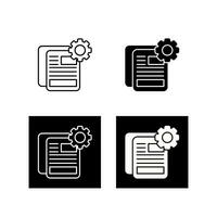 Document Setting Vector Icon