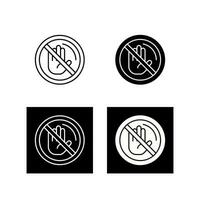 No Passing Vector Icon