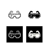 icono de vector de gafas