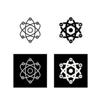 Atom Structure Vector Icon