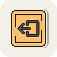 Logout Vector Icon Design