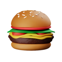 un hamburguesa en un blanco antecedentes png