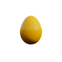 een geel ei Aan een transparant achtergrond png