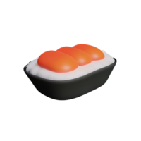 sushi med två ägg på topp av den png