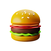 a hamburger on a transparent background png