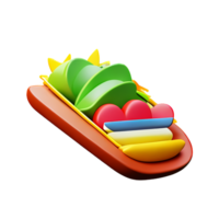 a colorful toy with a bunch of different colored toys png