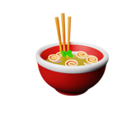 ein Schüssel von Ramen mit Essstäbchen auf oben png