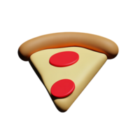 une tranche de Pizza avec rouge points sur il png