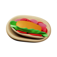 uma Hamburger com alface e tomate em uma branco fundo png