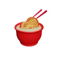en skål av spaghetti med ätpinnar på topp av den png