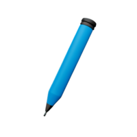 azul bolígrafo icono aislado en transparente antecedentes png