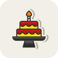 Cake Vector Icon Design