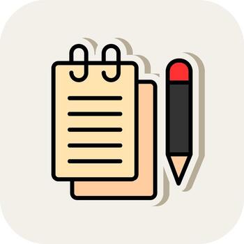 cuaderno vector icono diseño