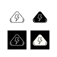 Electrical Hazard Vector Icon