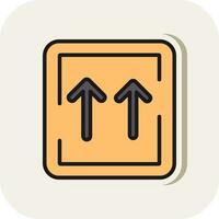 Up Arrows Vector Icon Design