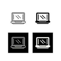 icono de vector de laptop