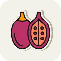 tamarillo vector icono diseño