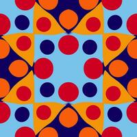 Seamless pattern retro vintage style 90 70s or 80s on Seamless pattern design. photo