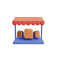 3d business opening hours icon e-commerce illustration png