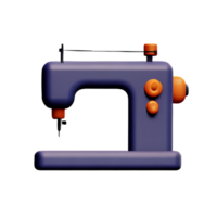 máquina de coser de ilustración 3d png