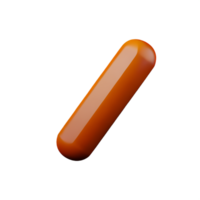 Sausage 3d junk food icon png