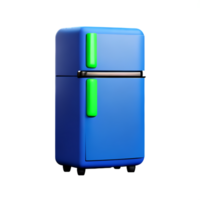 Refrigerador de nevera de ilustración 3d png