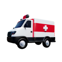 ambulance véhicule 3d médical et soins de santé icône png