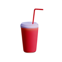 morango suco 3d café da manhã ícone png