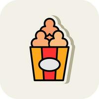 Popcorn  Vector Icon Design