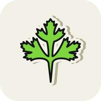 Cilantro Vector Icon Design