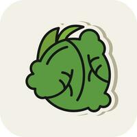 Brussels Sprout Vector Icon Design