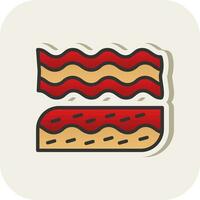 Bacon Vector Icon Design