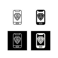 Mobile Security Vector Icon