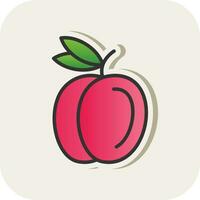 Peach Vector Icon Design