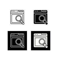 Web Search Vector Icon