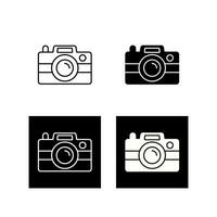 icono de vector de cámara de fotos