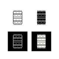 Beach Towel Vector Icon