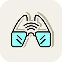 Smart Glasses  Vector Icon Design