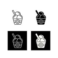 icono de vector de helado