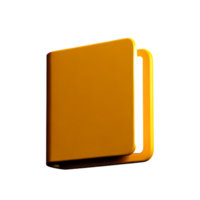 a yellow book on a transparent background png