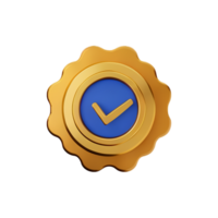 Verified badge 3d icon png