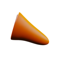 naranja megáfono en transparente antecedentes png