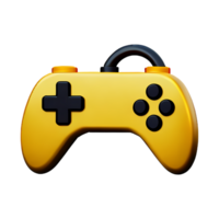 a yellow game controller on a transparent background png